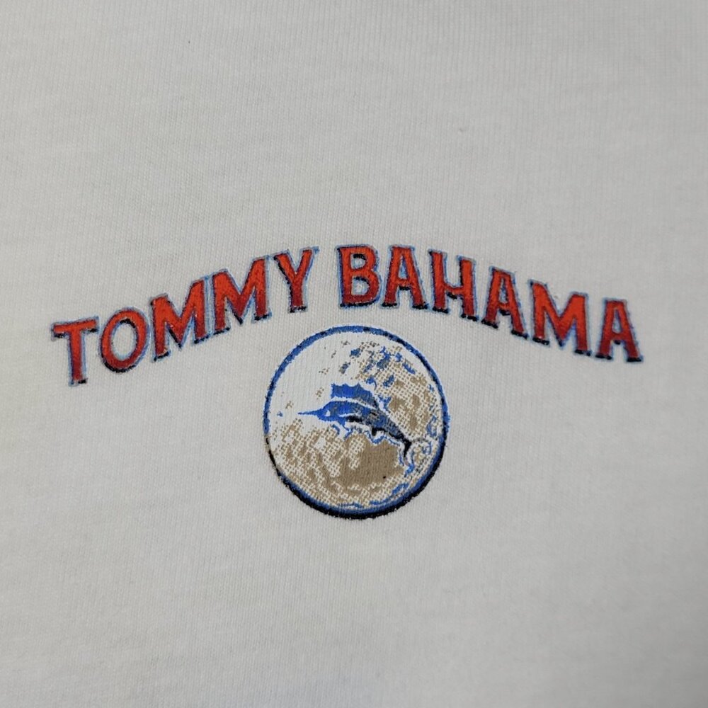 Tommy Bahama Golf T Shirt Mens Medium Long Sleeve White Sink or Swim Graphic - Picture 3 of 10